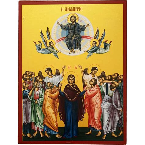 Icon The Ascension Of Jesus Christ † Evagelidis D Elias