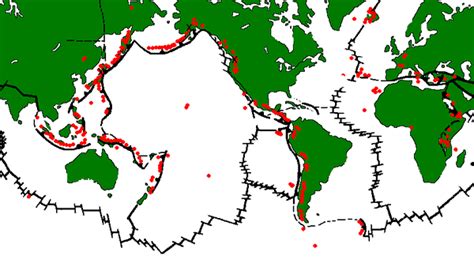 Plotting 3 Different Types of Volcanoes on a Globe