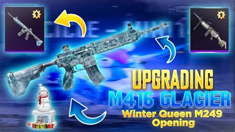 M416 GLACIER UPGRAD SKIN PUBG MOBILE Try To Max Winter Queen