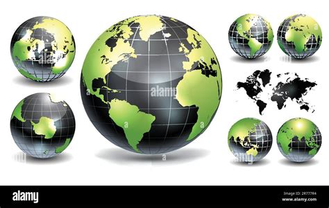 Eastern Africa Globe Stock Vector Images Alamy