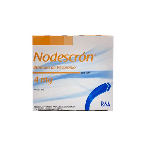 NODESCRON 4MG INYECTABLE CAJA C 50 BROMURO DE VECURONIO Flosamed