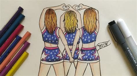 Kawaii Dibujos De 3 Amigas Como Dibujar Mejores Amigos Kawaii Dibujos