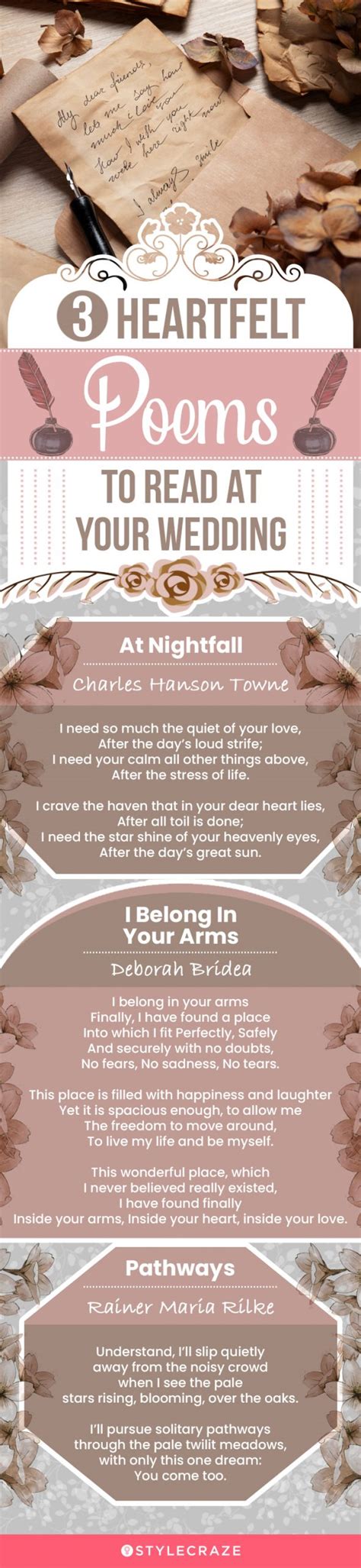 63 Best Romantic Wedding Poems For Your Marriage Ceremony