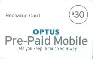 Phonecard Optus Pre Paid Mobile Lets You Keep In Touch Optus