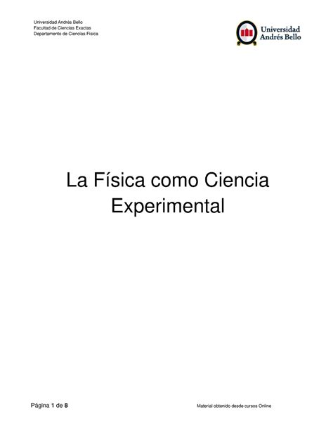 Guía 1 Física PowerPonit Facultad de Ciencias Exactas Departamento