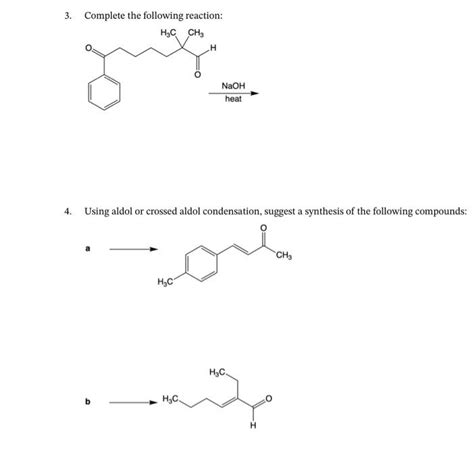 Solved Complete The Following Reaction H C Ch Naoh