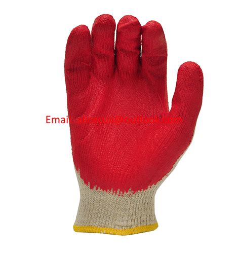 String Knit Palm Latex Dipped Nitrile Coated Work Gloves For General