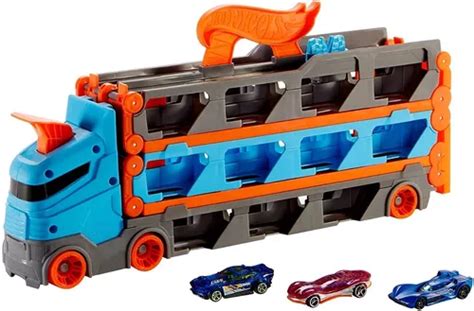 Hot Wheels Camion Autopista Transportador Autos Mattel