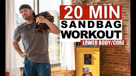 Sandbag Workout Lower Body And Core Youtube