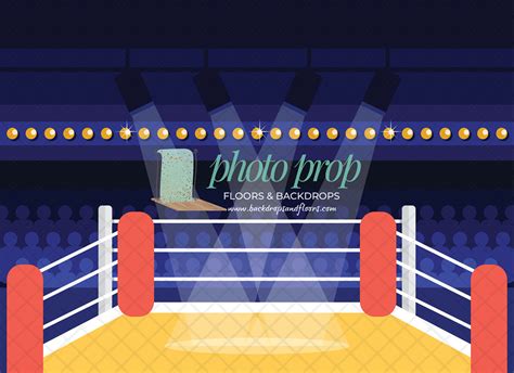 Wrestling Ring Photography Backdrop Boxing Mat Wrestler Impact