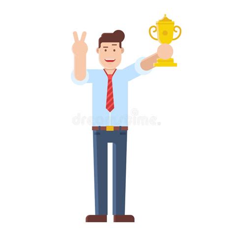 Man Holding Trophy Stock Illustrations 4 761 Man Holding Trophy Stock