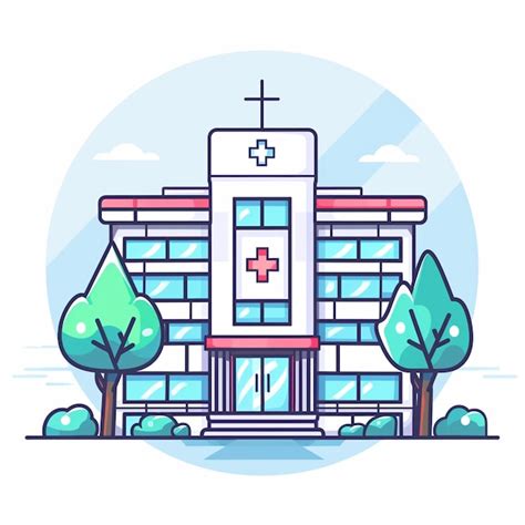 Premium Photo | Hospital illustration icon cartoon graphics