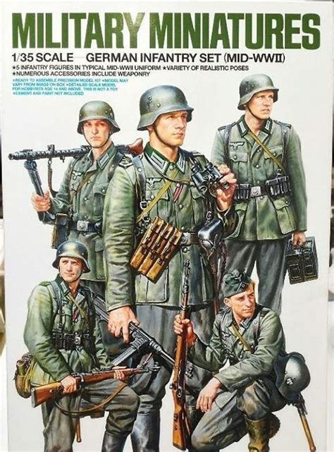 Tamiya 1 35 German Infantry Set Mid Wwii Model Figures Wonderland