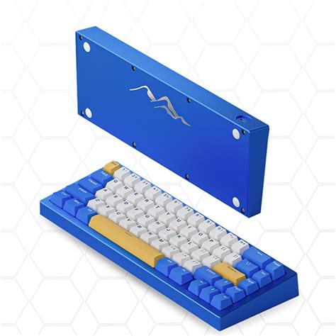 Ajazz AC067 67 Keys Bluetooth Wireless Three Mode Hot Plug RGB Mechanical Keyboard Blueberry