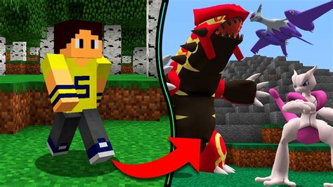 MINECRAFT MAS A CADA 1 MINUTO APARECE UM POKÉMON MEGA LENDÁRIO YouTube