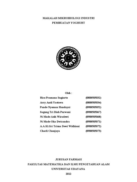 Pdf Makalah Mikrobiologi Industri Fix Dokumen Tips