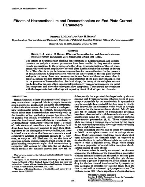 (PDF) Effects of hexamethonium and decamethonium on end-plate current ...