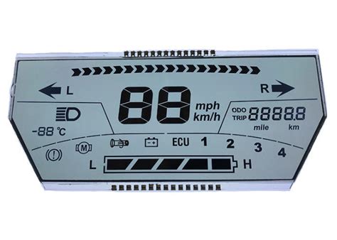 Seven Segment TN LCD Display Reflective LCD Monochrome Numeric