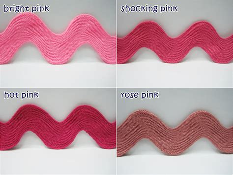 Yards Pink Jumbo Rick Rack Trim Pink Rick Rack Jumbo Ric Etsy