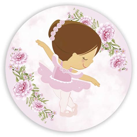 Painel De Mesa Bailarina Cute Sublimado D Sublistamps Sublima O