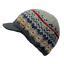 Kusan 100 Wool Knitted Peaked Beanie Cap Choice Of Colours Patterns