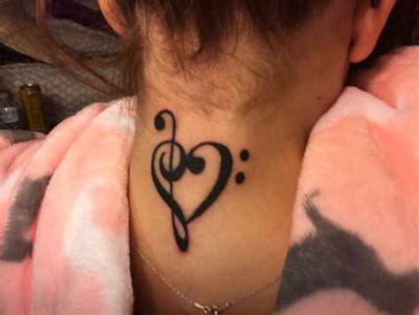 Treble And Bass Clef That Make A Heart For All My Music Lovers Out