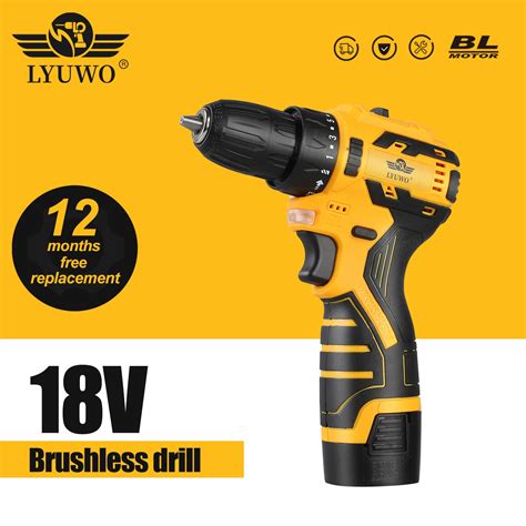 LYUWO 16 8V Brushless Electric Drill 35NM Cordless Drill Mini Electric