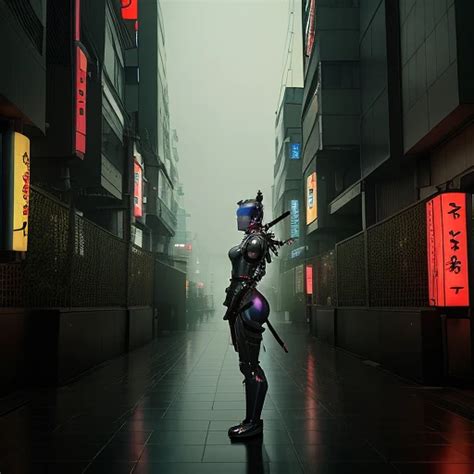 Epicrealism Prompt Cinematic Photo Of A Cyborg Samurai Prompthero