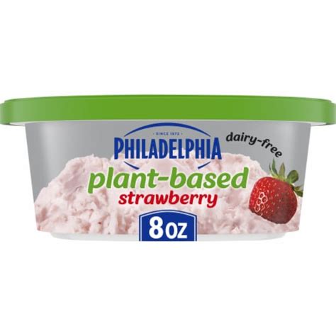 Philadelphia Plant Based Dairy Free Strawberry Cream Cheese Spread 8