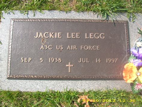 Jackie Lee Legg 1938 1997 Find A Grave Memorial