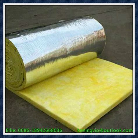 Glass Wool Blanket With Alum Foil Faced One Side Glasswool For Metal Building And Industry