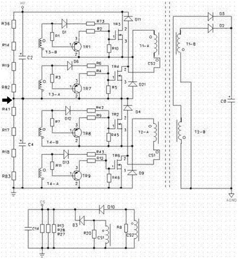 一种适用于超高电压1600vdc输入的串联式交错双管反激电路的制作方法