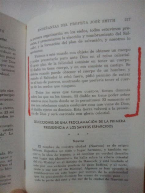 Ense Anzas Del Profeta Jose Smith Libro Rojo C Mo Ense Ar