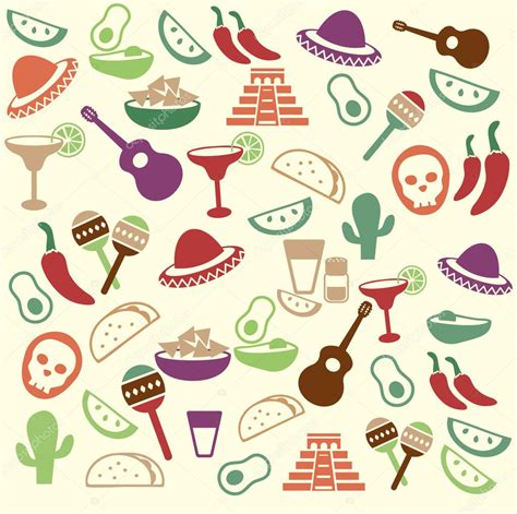 Mexican Seamless Pattern Stock Vector Katerinarspb 13324743