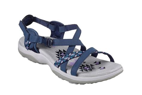 Skechers Reggae Slim Vacay Navy Sporty Comfort Sandals Womens Womens