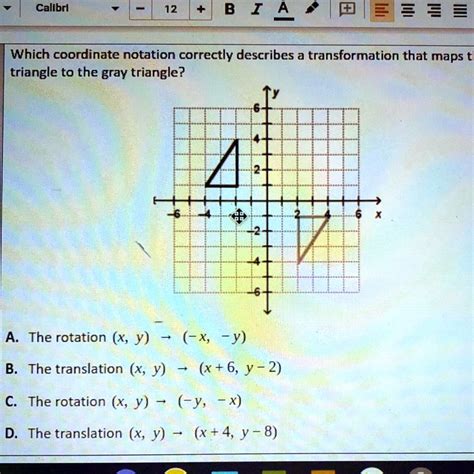 SOLVED Please Help ASAP Callbrl 12 BIA Which Coordinate Notation