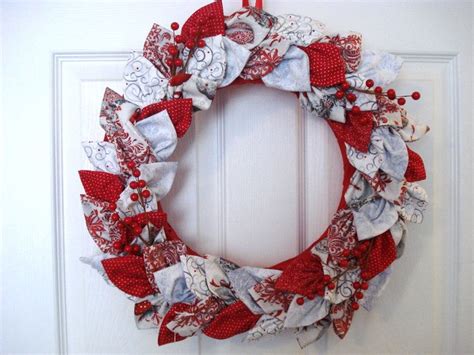 Folded Fabric Leaves Door Wreath 2015 Diy Crafts Crafts Burlap Wreath