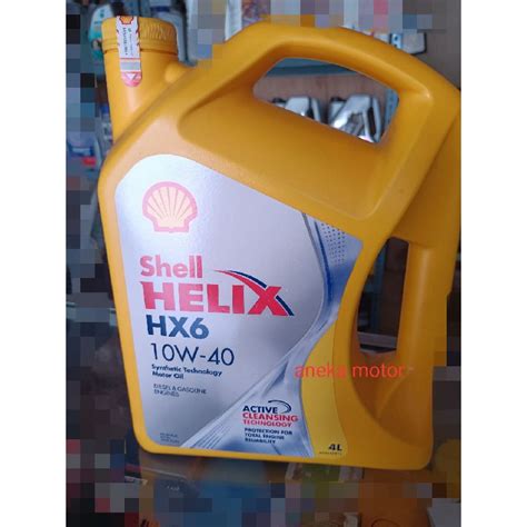 Jual Oli Mobil Shell Helix Hx Sae W Galon Liter Shopee Indonesia