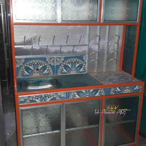 Jual Wastafel Dapur Rak Piring Lemari Dapur Pintu 6 Bahan Alumunium