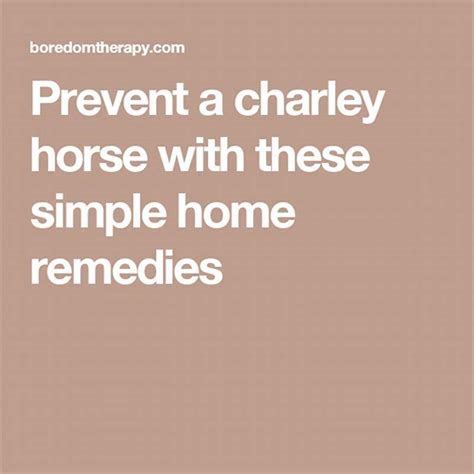 What is good to prevent charley horses? - DIY Seattle