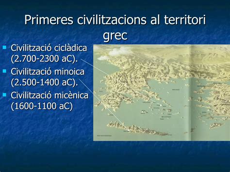 Primeres Civilitzacions Al Territori Grec Ppt