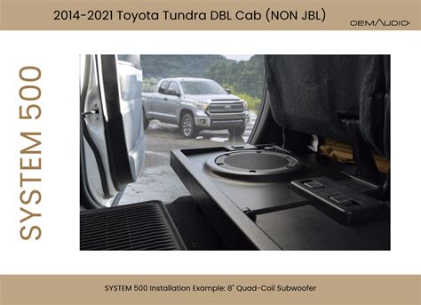 Toyota Tundra Subwoofer Box