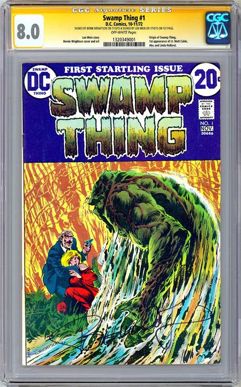 SWAMP THING 1 10 CGC SS SIGNED BY CREATORS BERNIE WRIGHTSON LEN