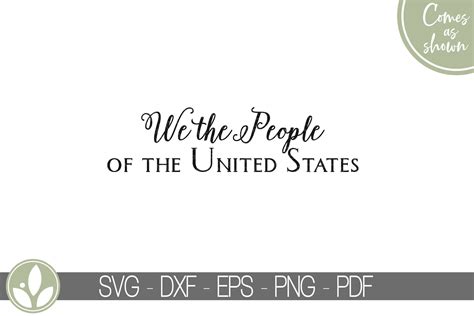 We The People Svg Constitution Svg United States Svg Etsy