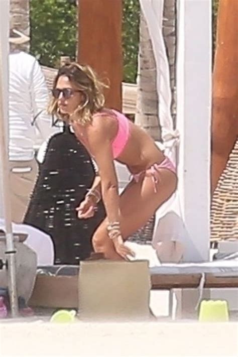 JESSICA ALBA In A Pink Bikini In Cancun 04 13 2022 HawtCelebs