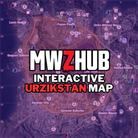 Urzikstan interaktive taktische Karte für MW3 Zombies MWZ