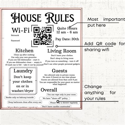 Shared Accommodation Rules Dorm Rules Roommate Rules List Essential ...