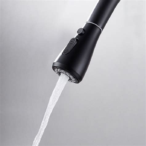 Water Filter Kitchen Faucet Pull Out Faucet In Matte Black Swirling