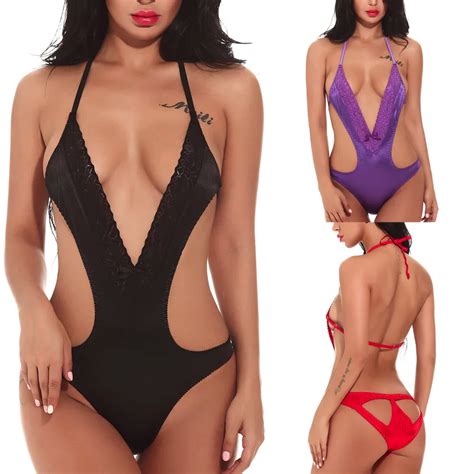 Aliexpress Buy Lingerie Femme Sexy Erotique Hot Fashion Nightdress Lace Bodysuit