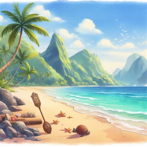 Premium Ai Image Princess Beach
